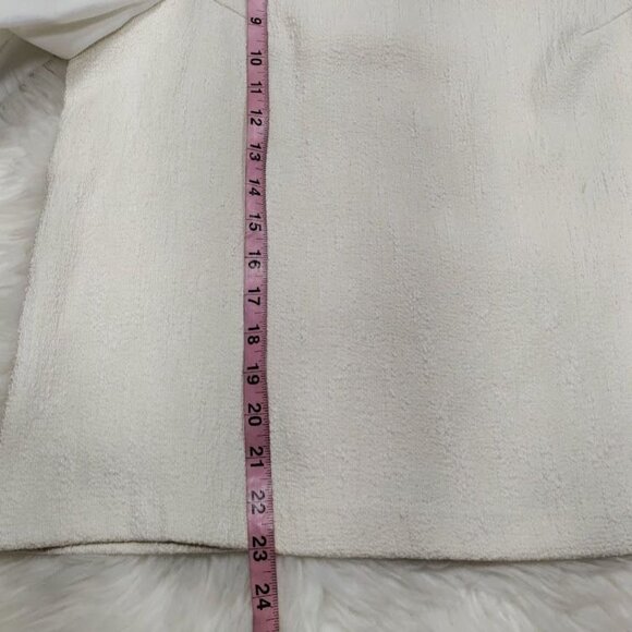 Anthropologie & Black Textured Puff Cream Whimsy Boho Sleeve Blouse L - Picture 10 of 14